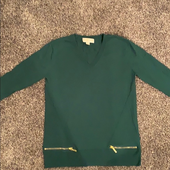 Green Michael Kors sweater. - Picture 3 of 5